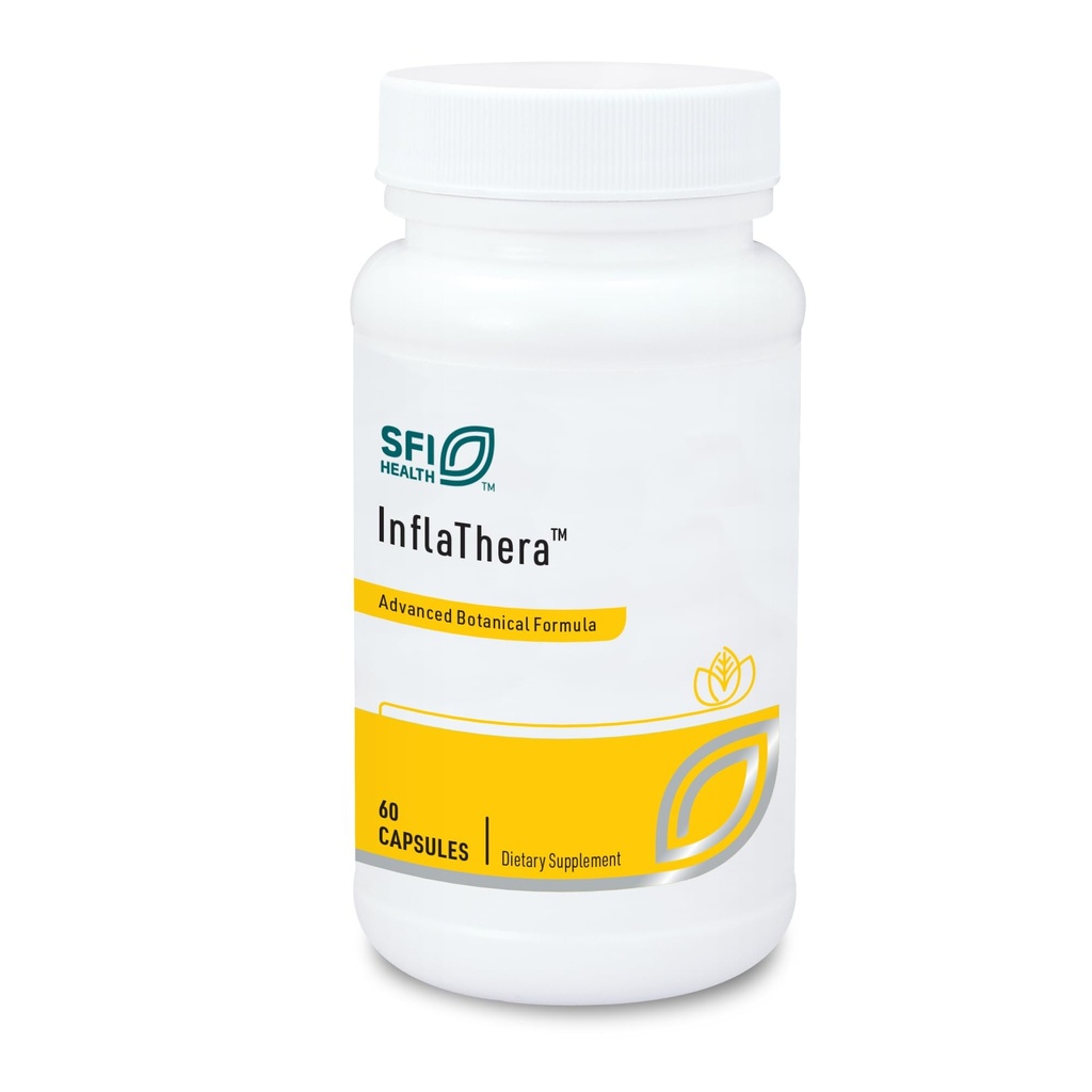 Klaire Labs SFI Health Inflatera - Phytonutrient Blend med gurkemeje & Knotweed, Designet til at understøtte Inflammation Response (60 kapsler)