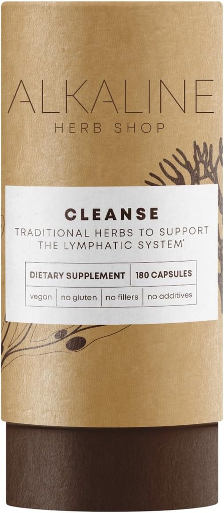 Alkaline Herb Shop Cleanse Supplement 180 Kapsler (Happy Lymph)