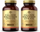 Solgar Calcium Magnesium Citrate - 100 tabletter, pakke med 2 - non-GMO, Vegan, Gluten Free, Kosher - 40 Total Servering