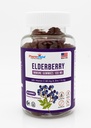 Elderberry Gummies 100mg med C-vitamin og zink - immunforsvar, Gluten Free Gummies med 7% anthoycyanin - 60 Greve