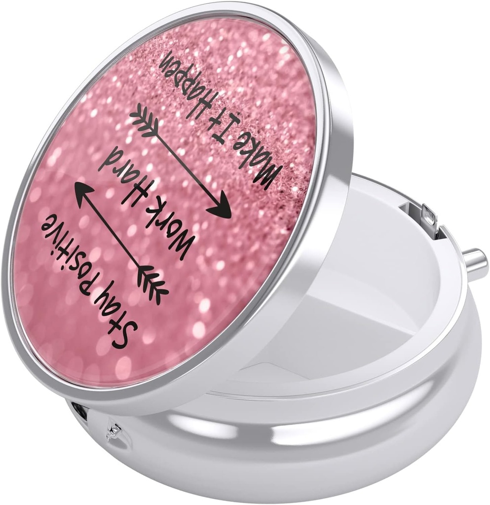 Nipichsha Pill Box, Lille Pill sag for purse & Pocket, Cute Travel Medicine Organizer, Portable Medicine Container Holder til at holde vitaminer, Medicin, Fish Oil & Supplement, Arbejde hårdt