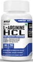 L-Arginine HCL Capsules - Highest Bioavailability Form of L-Arginine | Maximum Strength, Nitric Oxide Precursor (120 Capsules)
