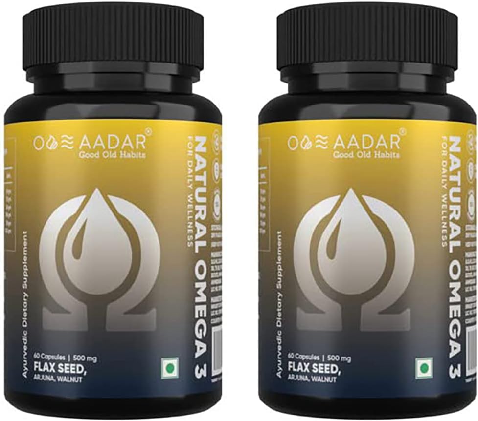 AADAR Natural Omega 3 Vegansk Fedtsyre- og Immunitetstillæg til mænd og kvinder