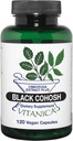 Vitanica Black Cohosh, Cimicifuga Extract Plus, Vegan, 120 Kapsler
