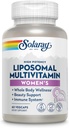 SOLARAY Liposomal Multivitamin til kvinder, Forbedret Absorption, Høj Potens w / Jern, D-vitamin, C-vitamin, B12, biotin, CoQ10, immunforsvar, ben sundhed, Vegan, 30 Servere, 60 VegCaps