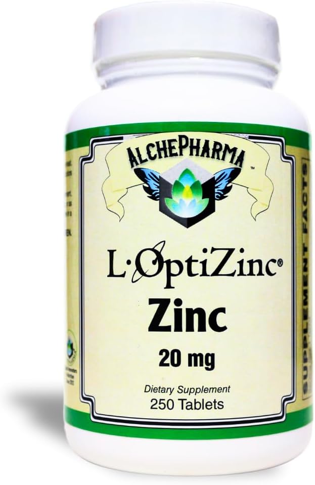 AP L- OptiZink ® 20mg (Original 1: 1 Kompleks af zink bundet til 100% naturlig methionin) (250)