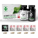 Rescue Detox 5 Dag Detox Koncentrationer + Plus Note 124; Permanent Fjerner alle toksiner