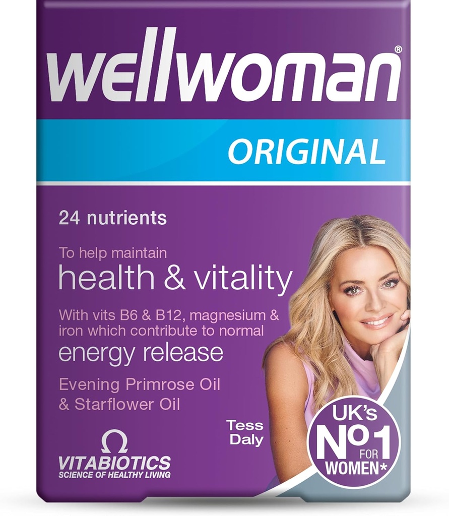 Wellwoman Vitabiotika Advanced Vitamin & Mineral Formel med Aften Primrose & Starflower Olies 30 Kapsler