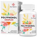 67,500 MG polyphenoler tillæg - kraftfulde antioxidanter og polyphenol til alder forsvar, Polyphenol superfood, Quercetin, Resveratrol, grøn te, Plant- baseret & energi, immunforsvar, 90 kapsler