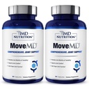 1MD Nutrition MoveMD - Joint Health Supplement - Doctor Formulated Medical 124; med Collagen, Astaxanthin, og mere Medical 124; 30 Kapsler (2 - Pack)