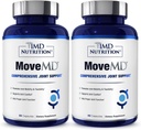 1MD Nutrition MoveMD - Joint Health Supplement - Doctor Formulated Medical 124; med Collagen, Astaxanthin, og mere Medical 124; 30 Kapsler (2 - Pack)