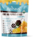 Honning og Propolis Lozenges Assorted Flavors, Freshens Breath - Lindrer en hals-immunstøtte med C-vitamin, D-vitamin og zink, 20 Greve