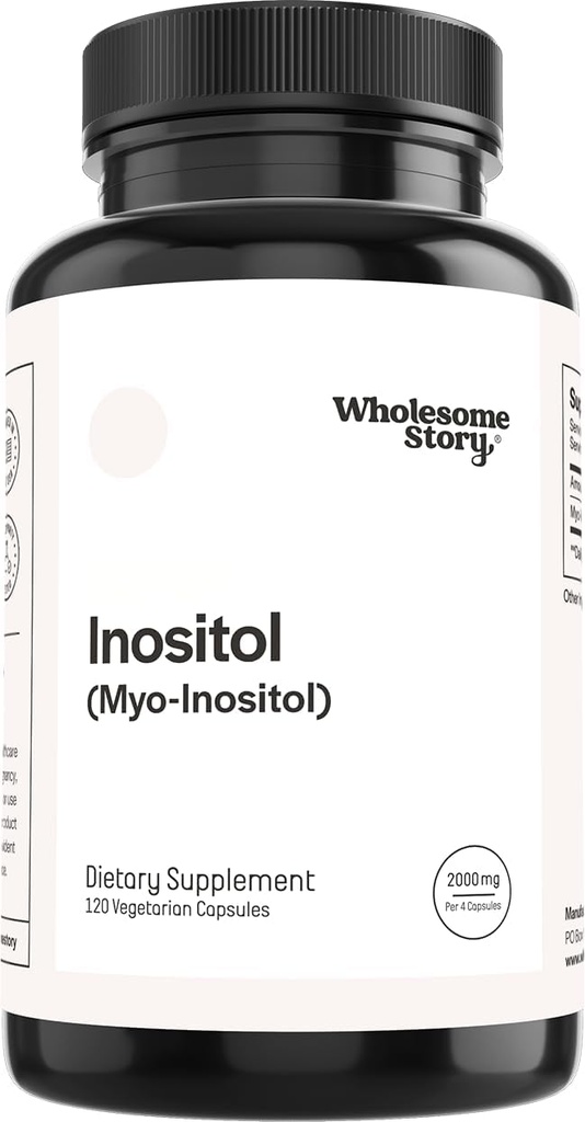 Gastrointestinal Story Myo- Inositol Support 124; Inositol Powder Capsules • 124; Myoinositol • 124; 2000mg Per Serving • 124; 500mg Per Capsule • 124; Mand og kvinde Fertilitet • 124; Vitamin B8 • 124; 120 Kapsler