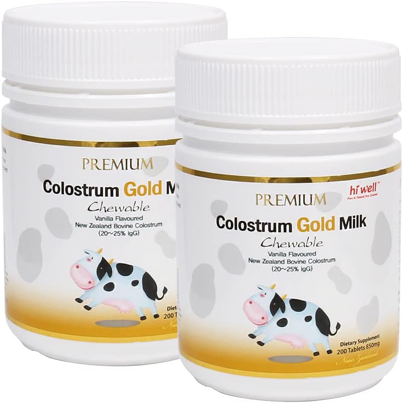 (Pack of 2) Hej Well Premium Grass- Fed Colostrum Gold Milk 200Tablets