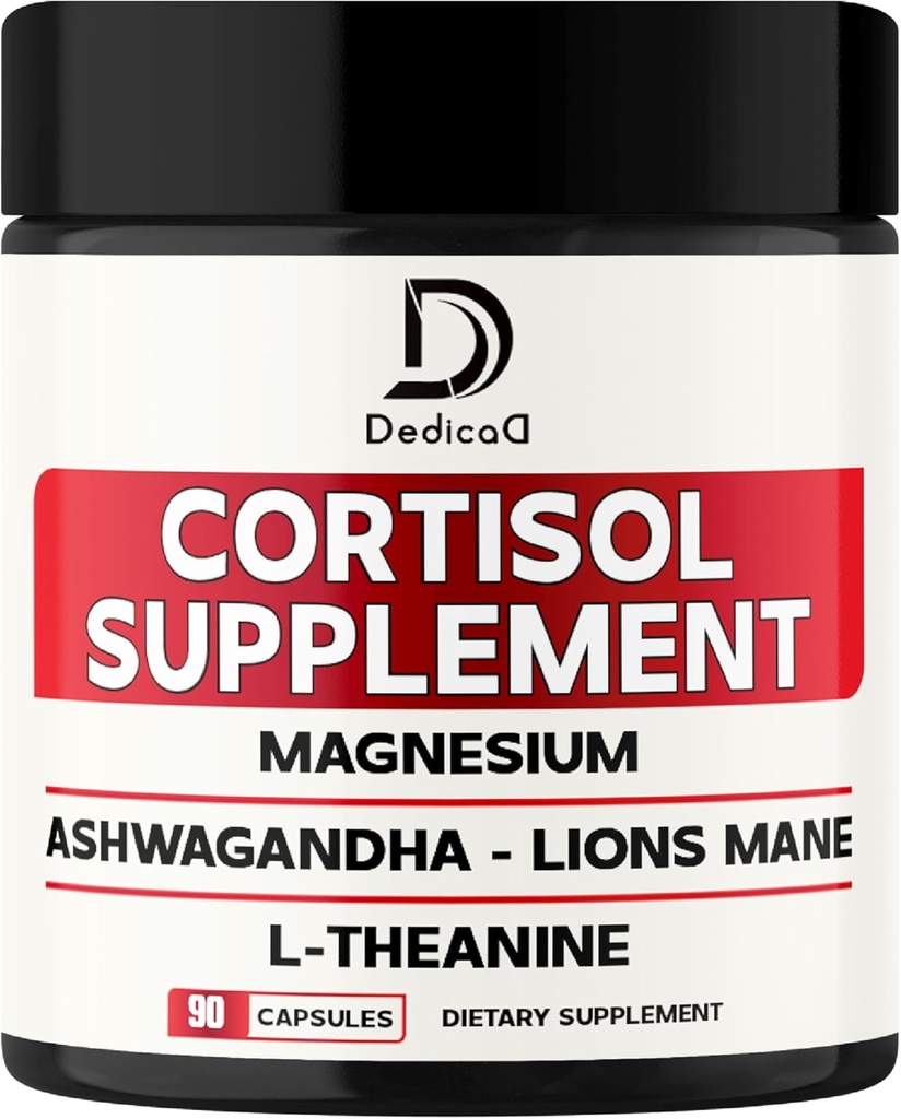 9in1 Cortisol Supplement - Ashwagandha og Magnesium Glycinat og Chelate - Brain Health & Resiful Night & Mood Balance - 90 Kapsler Supply 45 dage