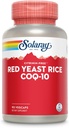 SOLARAY Red Yeast Rice Plus CoQ-10 & No-Flush Niacin Vitamin B-3, Healthy Heart & Cardiovascular Support, Non-Irradiated & Citrinin Free, 60 Day Money Back Guarantee, 90 Servings, 90 VegCaps