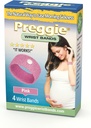 Preggie Anti- Kvalme armbånd - Morgen Sygdom Relief - Klinisk testet Kvalme Relief Støtte - Graviditet Kvalme Relief - Acupressure armbånd - Side Effect Free - 2 Par, Sæt af 4 Bands - Pink