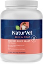 NaturVet - Brewer 's Tørret Gær Formel med hvidløg Aromering - Plus Vitaminer - Understøtter sund hud & Glossy Coat - Forstærket med B-1, B-2, Niacin & C-vitamin - til hunde og katte (4 LB pulver)