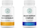 Vitality Boost Bundle: Vitamin D3 + K2 & Brain Support Complex