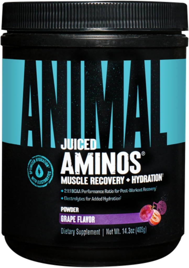 Animal Omega Omega 3 & 6 supplement med Fish Oil & Flaxseed Oil Plus Juiced Aminosyrer BCAA / EAA Matrix til inddrivelse - 30 Servere hver