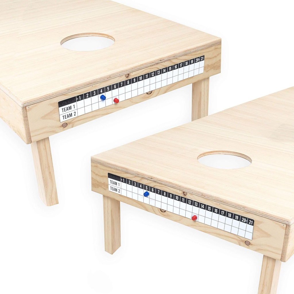 Barcaloo Cornhole resultattavle Metal Decal med 2 magnetiske Score Keepers til Corn Hole Boards
