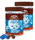 God dag chokolade Melatonin til børn [2 Pack] - Fair Trade non-GMO chokolade med kamille og melatonin 1 mg - Toddler Melatonin, Kids Natural Sleep Aid for Age 3 og Up