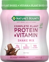 NB OS Nature 's Bounty Complete Plant Protein & Vitamin Shake Mix, 12 Servere