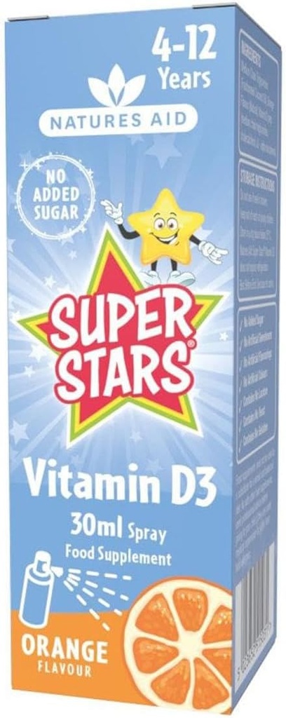 Nature Aid Super Stars Vitamin D Spray 1.01 fl oz