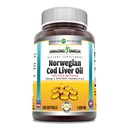 Amazing Omega Norwegian Cod Lever Oil 1000 Mg 250 Softgels