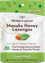 Wedderspoon Manuka Honey Immunity Lozenges, Cool Mint, 2.6 Oz (pakke af 1), Ægte New Zealand Honey, Boost Immunitet inden for to timer