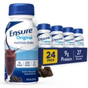 Sikre original mørk chokolade Nutrition Shake 124; lille måltid erstatning Shake 124; klar til at drikke 124; 9g protein, 27 Vitamin og mineralsk • 124; 8 fl oz - 24 Pack