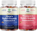Bundle of Daily Herre Multivitaminer Gummies med zink og biotin for energi og immunitet og Daily Multivitamin for kvinder Gummies - Gummy Vitaminer for sundhed og wellness - Non- GMO Gluten Free & Halal