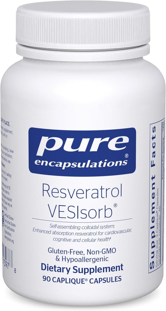 Ren indkapsling Resveratrol VES- Sorb; Hypoallergen Support til cellulær og cardiovaskulær sundhed *
