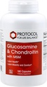 Protocol Glucosamin & Chondroitin with MSM - Joint Support * - Chondroitin MSM Supplement - non-GMO & Dairy Free - 180 Veg Caps