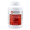 Protocol Glucosamin & Chondroitin with MSM - Joint Support * - Chondroitin MSM Supplement - non-GMO & Dairy Free - 180 Veg Caps