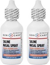 GeriCare Saline Nasal Spray 1, 5 FL OZ Fugtgivende Spray Natriumchlorid 0, 65% (pakke med 2)