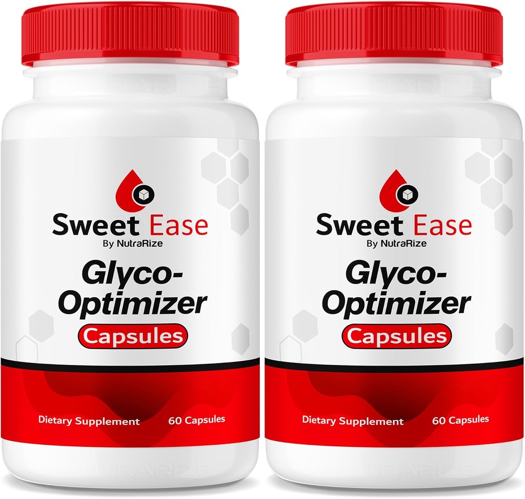 NutraRize (pakke af 2 Sweet Ease Glyco Optimizer Kapsler, Glyco Support, Natural Blood Support Pills, Reliever Glycogen Pressure Review (120 Kapsler)