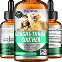Kennel Hoste Behandling for hunde & katte - Made in USA - Hund Allergy & Kat Astma Relief - Mullen Leaf & Elderberry Blend - Tør, Wet & Barky Hough Relief for hunde & katte - Alle racer & størrelser - 2 Fl Oz