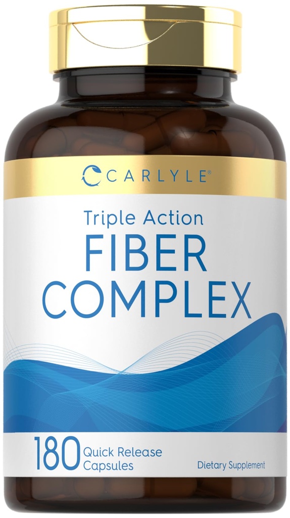 Carlyle Fiber Complex; 124; 180 Kapsler; 124; Non- GMO supplement; 124; Triple Action Fiber