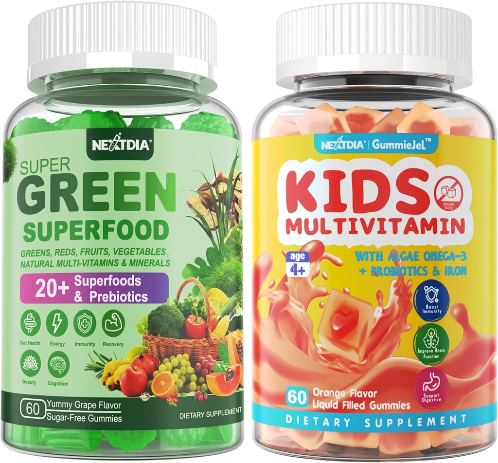 Kids Multivitamin Gummies + Super Green Gummies
