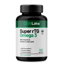 rTG Omega 3 Norwegian Fish Oil med CoQ10 Kosttilskud - Heart Health & Antioxidant Support med Vitaminer D & E - 2000 mg Vedvarende sourced - Super rTG Omega 3, 180 Softgels af CMM Labs