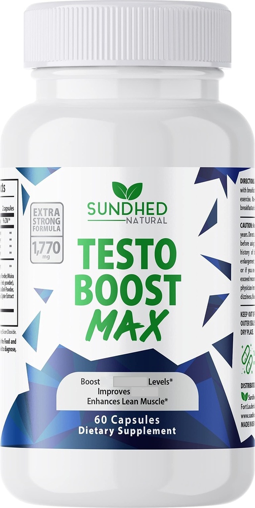 Testo Boost Max - Natural Stamina Booster for mænd - Fortrolig Natural Energy, Stamina, og styrke Booster