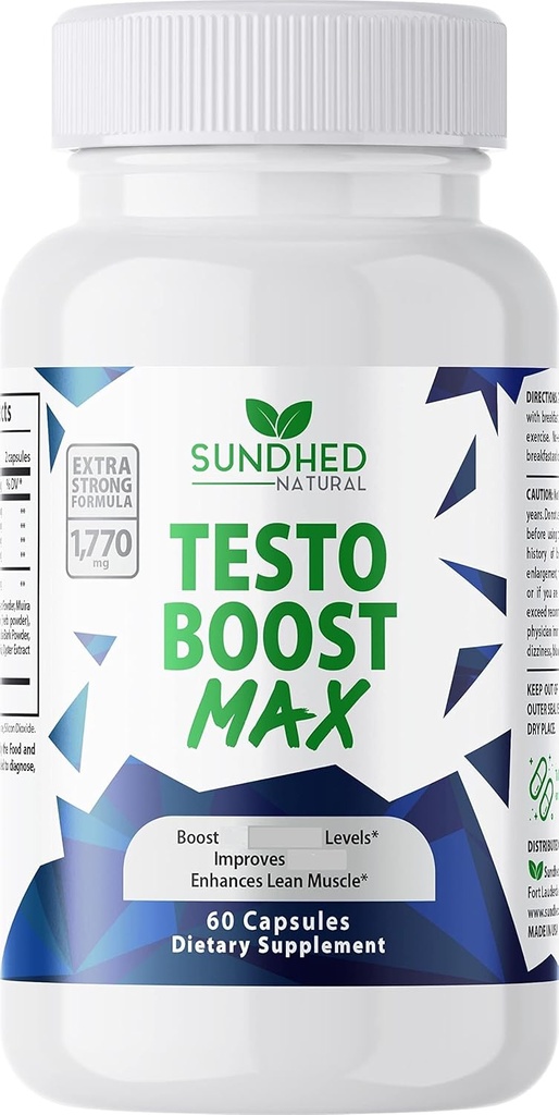 Testo Boost Max - Natural Stamina Booster for mænd - Fortrolig Natural Energy, Stamina, og styrke Booster