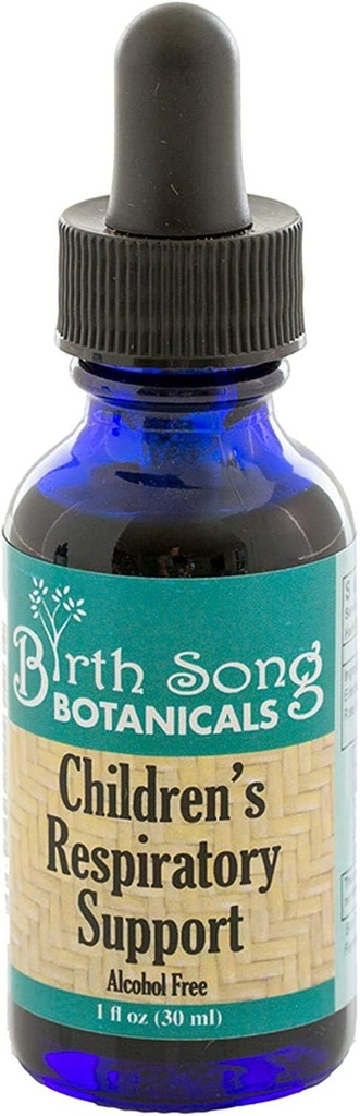 Fødsel Song Botanicals Børns Respiratory Support Tinktur med Elderberry, Urteimmune Support tillæg med Sambucus Nigra, Maksimum Styrke Flydende dråber til Respiratory & Immunforsvar, 1oz