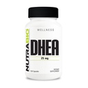 NutraBio DHEA Supplement- for Men and Women- DHEA (25 mg) 120 Kapsler