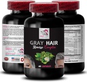 Biotin - GRAY HAIR REVERSE - strålende sheen, hår gnistre, revitaliserende formel, ungdommelig tone, hår forynger, hår glans, hår pigmentering, farveforbedring, genoprette vibrans 1 flaske 60 Caps