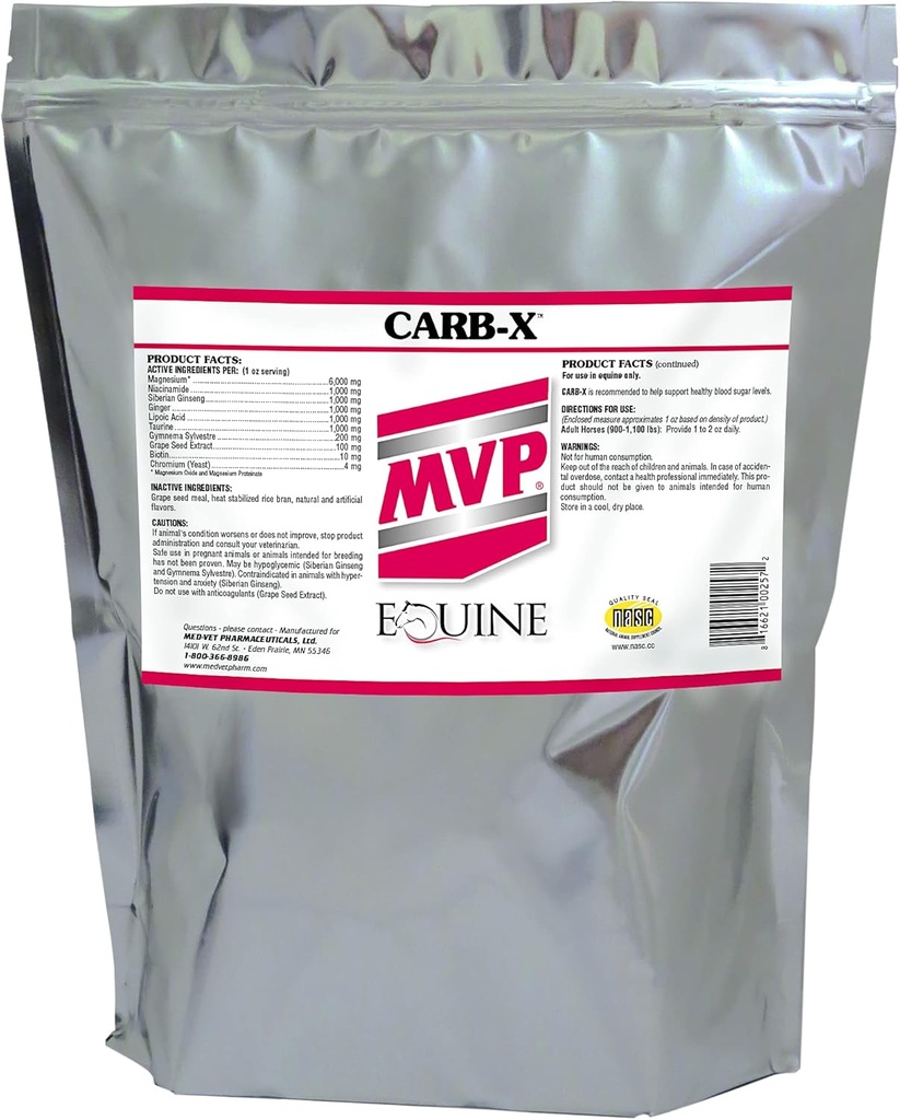 Med- Vet Pharmaceuticals Carb- X (10lb) Glucose Metabolisme Support...