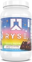 RYSE Loaded Protein Powder - Little Debbie Kosmisk Brownie - 25g Whey Protein Isolere & Koncentrat med Prebiotic Fiber & MCTs - Lavcarb, Lavsukker, Digitalt-Friendly - 27 Servere / 2 LB Tub