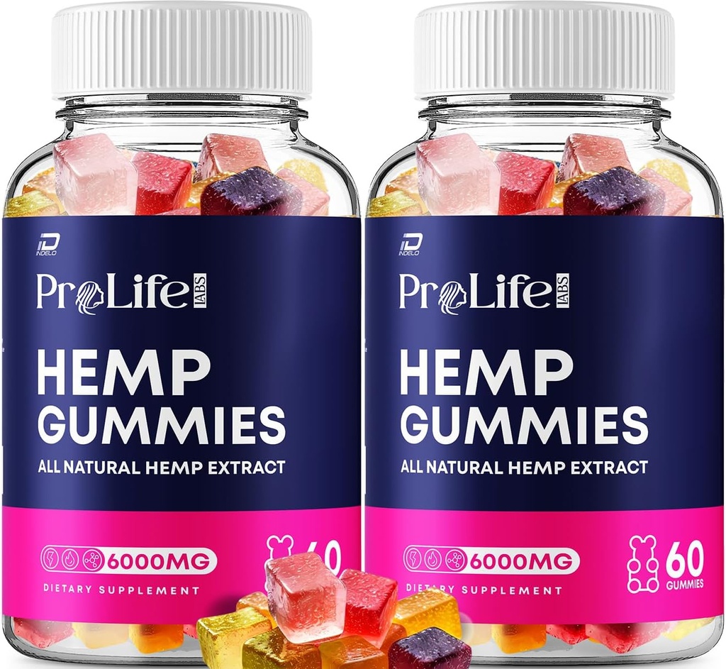 Prolife Hamp Gummies - med Hamp Seed Extract Pro Life Labs Hamp Gummies Tinnitus Herbal supplement, Sundhed og Wellness Support, All Natural Prolife Gummies (2 Pack - 120 Gummies)