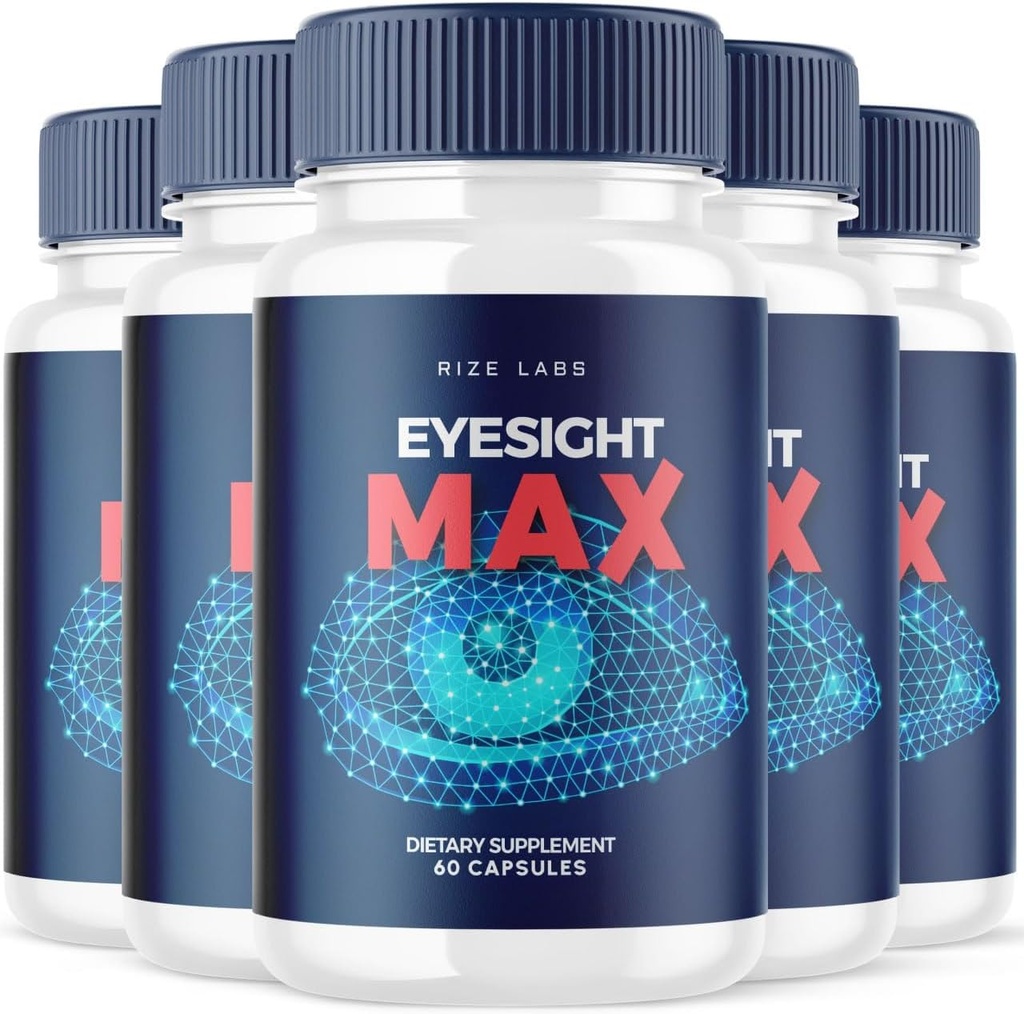 rize laboratorier Eyesight Max Vision Supplement, All- Natural Capsules for the Rapid Improving of Health and Better Ebility to Focus, Support Sunde øjne funktioner - pakke med 5 (300 Kapsler)